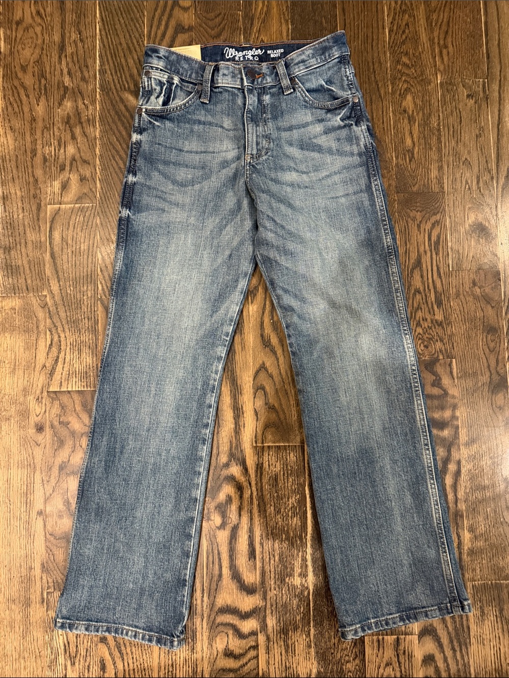 NWT! Boys Wrangler Retro Relaxed Boot Size 14!